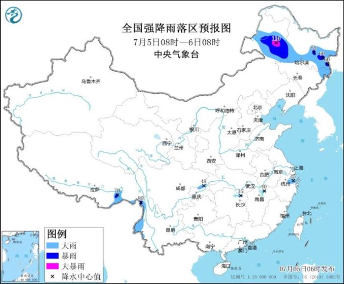 内蒙古西南部等地有强降雨 华北黄淮等地有不断性高温