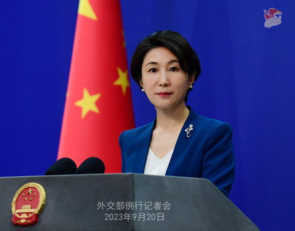 毛宁：近百个国家就涉疆问题表达对中国的支持，充分说明公道自在人心