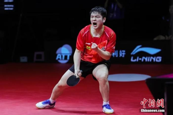 北京时间9月6日晚，2023平昌乒乓球亚锦赛男团决赛落幕。图为樊振东在比赛中。图 视觉中国