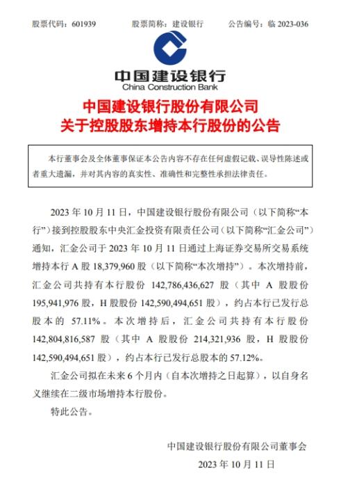 建设银行公告截图