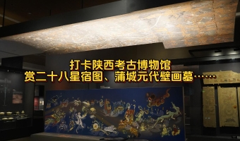 两岸媒体打卡陕西考古博物馆 赏二十八星宿图、蒲城元代壁画墓…