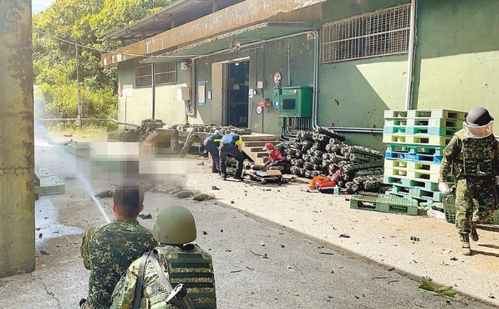 图为基隆台陆军六军团第三支部祥丰营区曾发生弹药爆炸意外。图片来源：台湾《中国时报》。