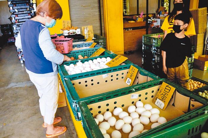 台湾民众在购买鸡蛋。图片来源：台湾《中国时报》 庄哲权 摄