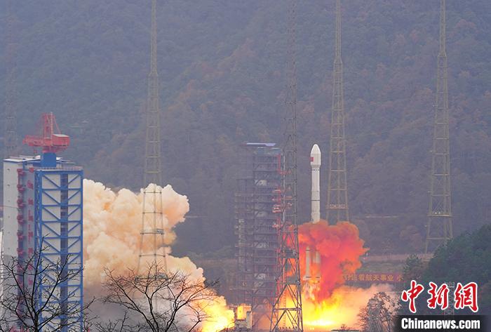 中国乐成发射第五十七颗、五十八颗斗极导航卫星