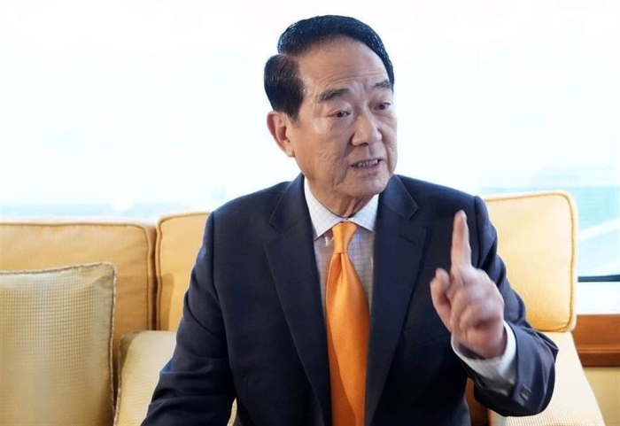亲民党主席宋楚瑜。 台湾“中时新闻网”资料图片