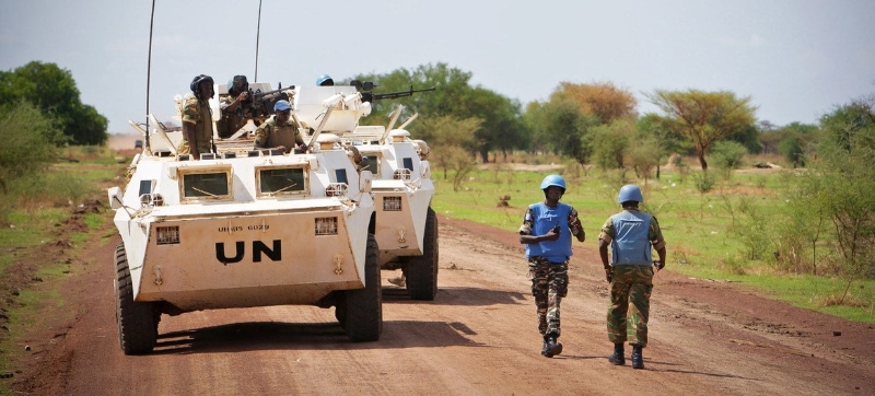 联合国维和人员在苏丹与南苏丹争议地区阿卜耶伊执行巡逻任务。（图源：联合国网站）