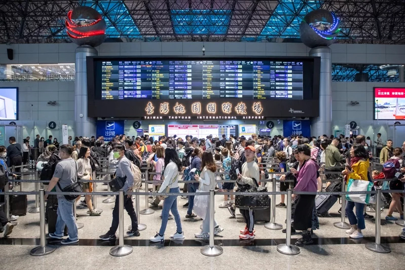 台观光部门下修今年赴台旅客人数目标。图为桃园机场。（图源：台湾《联合报》）