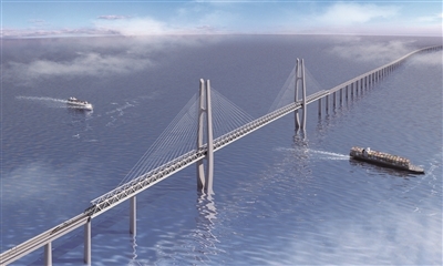 这座世界最长跨海高速铁路桥有了新进展