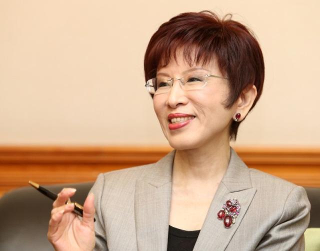 国民党前主席洪秀柱。（图源：台湾《联合报》）