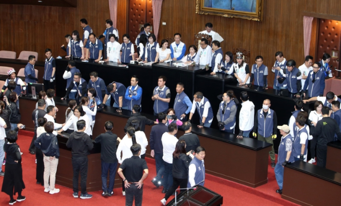 立法院主席台议会现场民意代表示意图