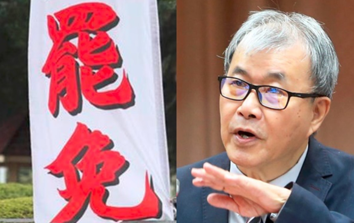 对罢免联署进入校园的现象，台当局教育部门负责人郑英耀的响应引发质疑