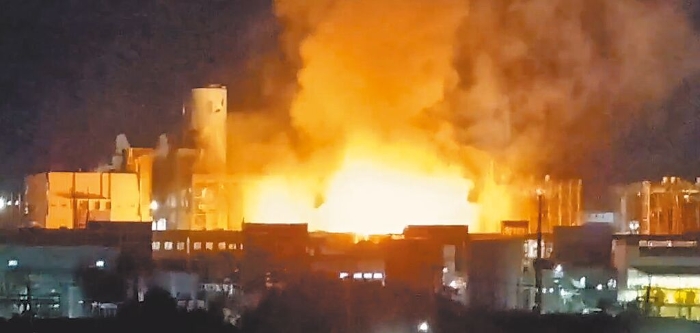 高雄市永安区兴达火力发电厂9日晚间传出爆炸意外