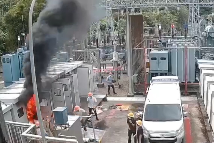 台电兰阳发电厂天埤开关场16日上午发生惊悚工安意外