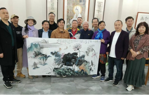 4.台湾大风堂书画研究会画家到成都参访交流288
